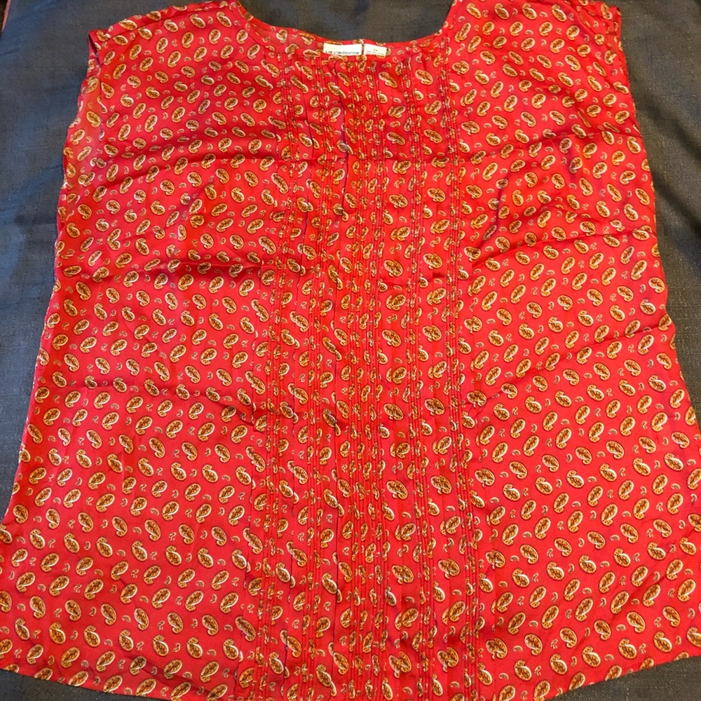 Light Paisley Blouse by Liz Claiborne 2x *FREE W BUNDLE*